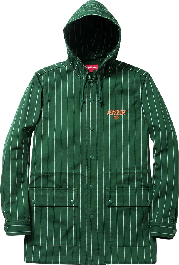 Pinstripe Twill Parka view 6